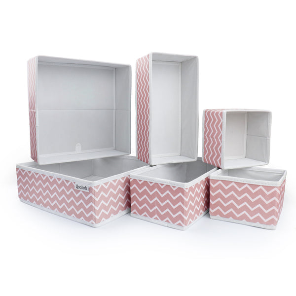 Pack of 6 Pink Drawer Organizer Set: Enhance Your Space with Proficient Organization!